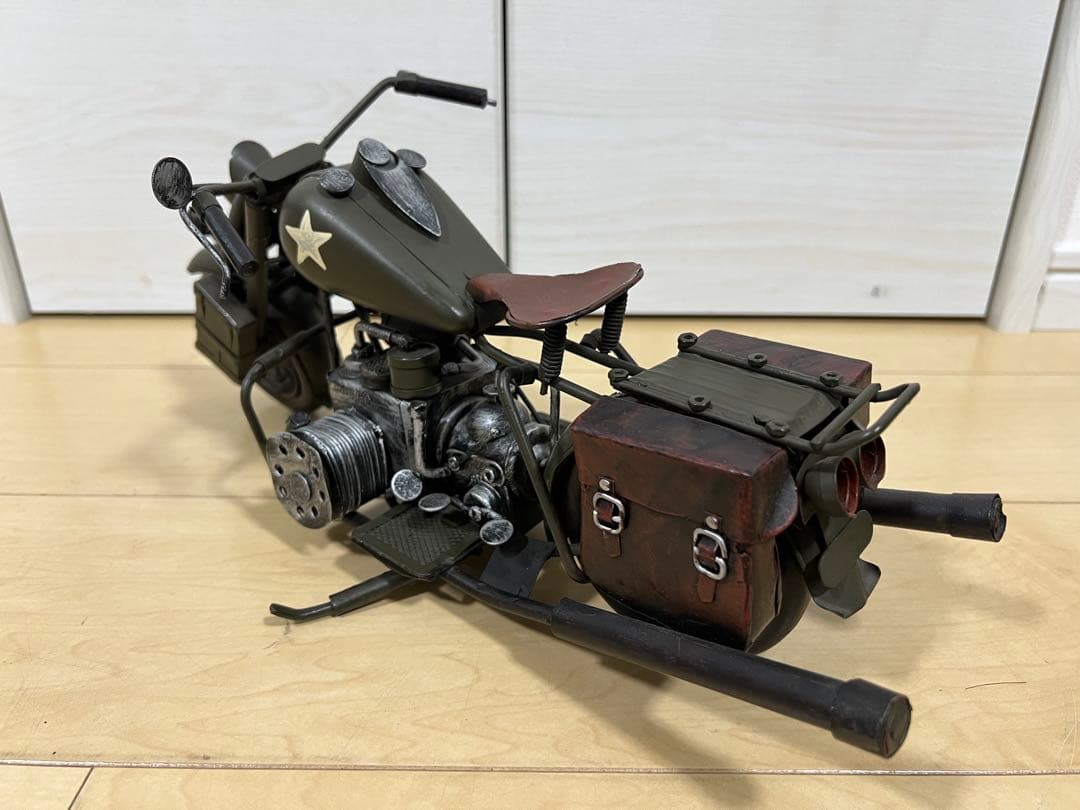 【ヴィンテージ】ハーレーダビッドソン WLA 軍用オートバイ ブリキ