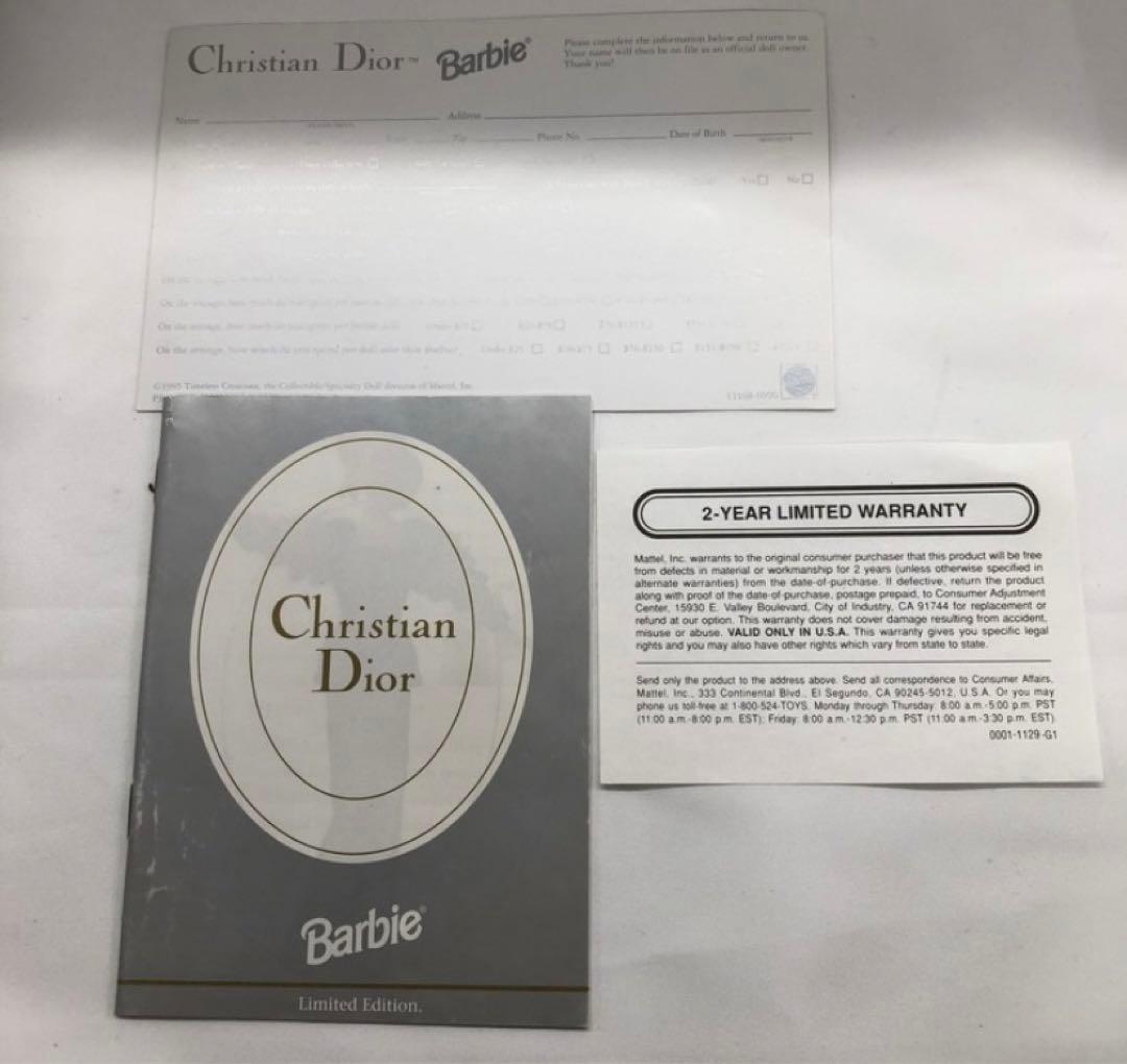 バービー人形ChristianDior LimitedEdition（おまけ付）