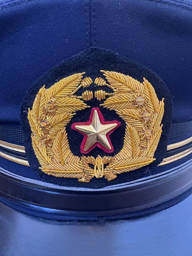 制帽 本物仕様 警察・消防・日本軍モチーフカスタム帽子 金刺繍 コスプレ 撮影用