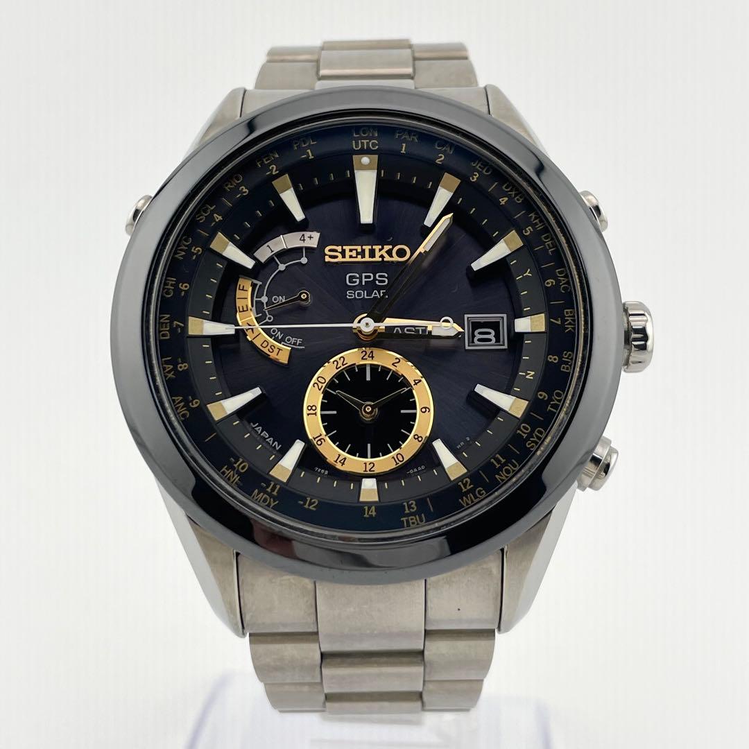 専用　セイコー　アストロン　ブライトチタン　電波ソーラー　腕時計　メンズ