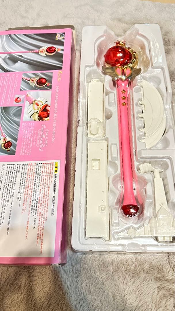 【美品】セーラームーン ムーンスティック ピンク