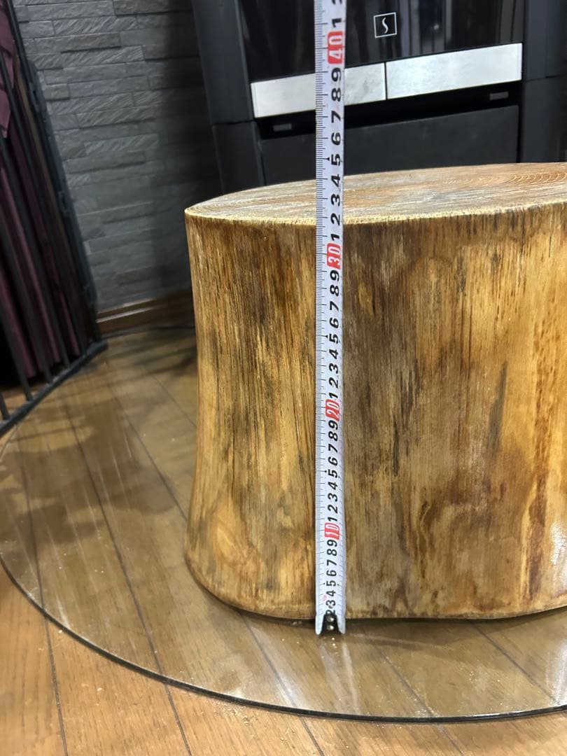 ケヤキ切り株　丸太　スツール　丸太椅子　サイドテーブル　ディスプレイ台