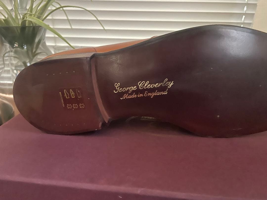 【未使用品】ジョージクレバリー　名作ローファーOWEN ブラウン