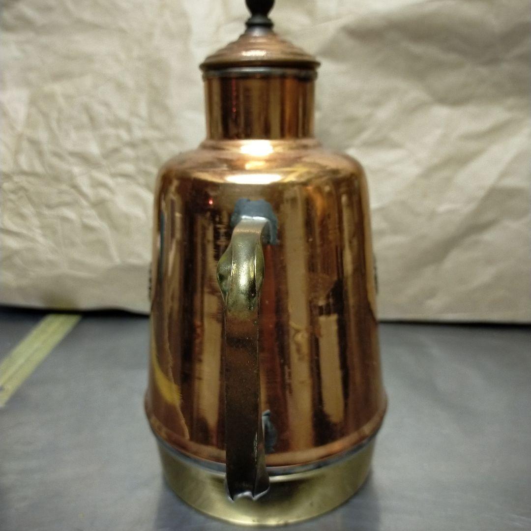 ヴィンテージ 銅製オイル缶　イタリア 大、小セット　オリーブオイル入れ