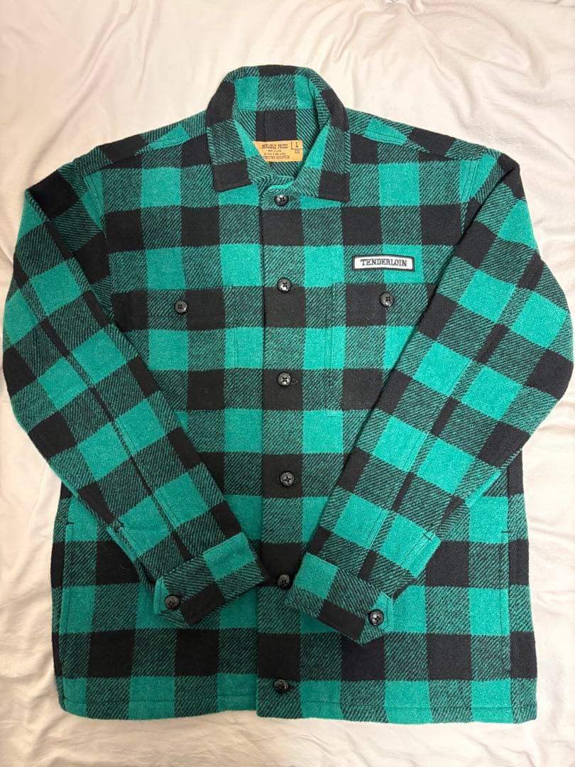 TENDERLOIN バッファローチェックジャケット グリーン