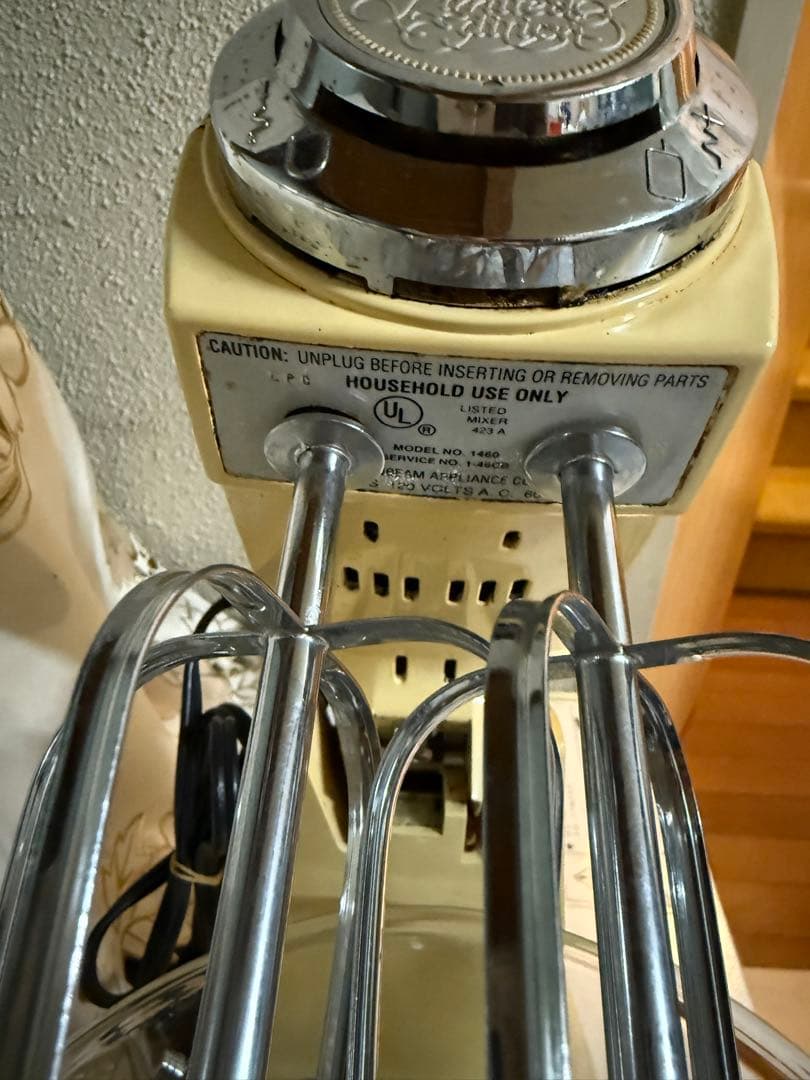 レトロ アメリカン　スタンドミキサー　ガラスボウル2個付き