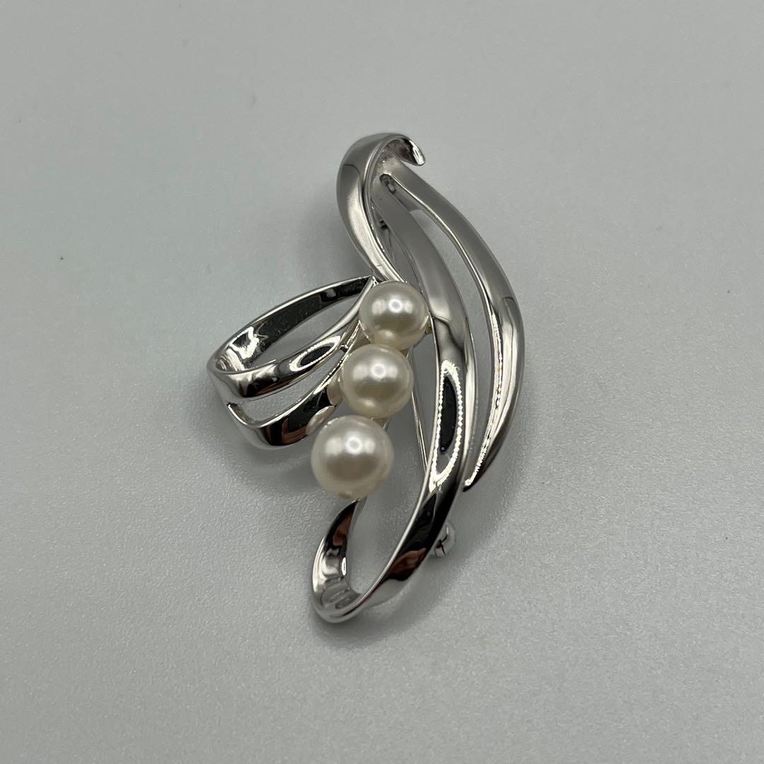 超レア！ヴィンテージ ミキモト アコヤパールブローチ M S・NHK 刻印