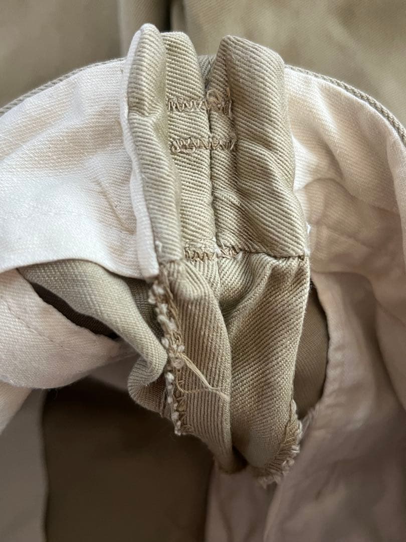 60's U.S.NAVY チノパン 実物ミリタリー◎PRENTICE ジッパー