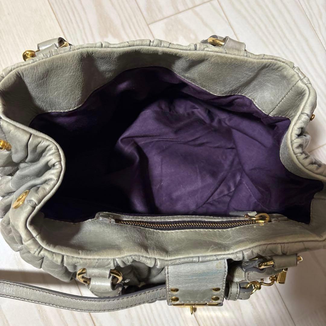 バッグ miu miu vitello lux 2way hand bag 2WAY