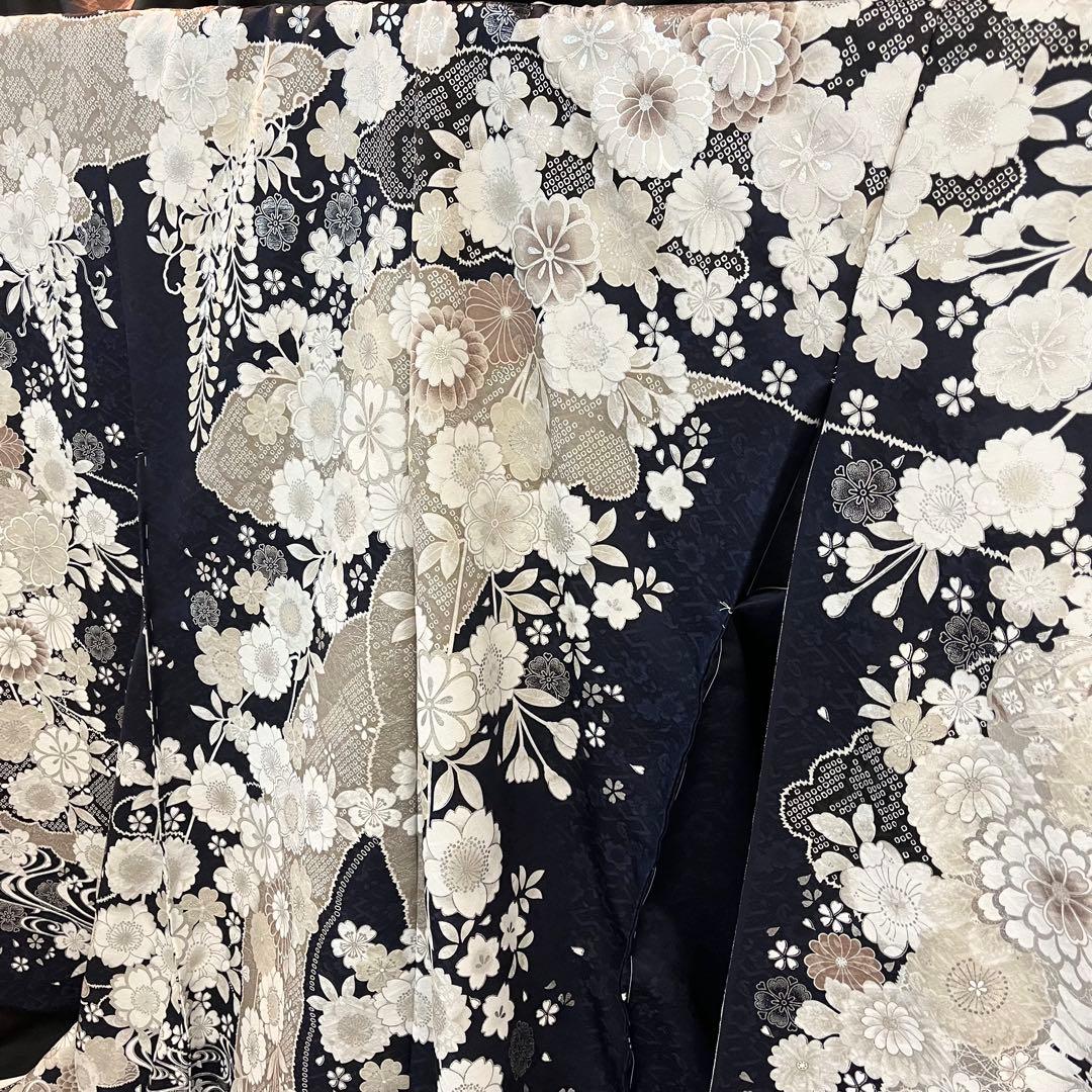 ■オーダー仕立て付き■新作■濃紺地正絹振袖フルセット■振袖一式■成人式