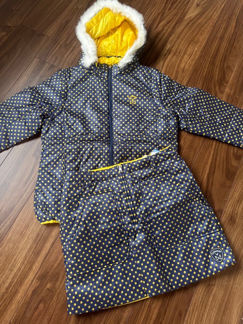 キャンベル 中綿ジャケット＆スカート セットアップ フード付 リバーシブル