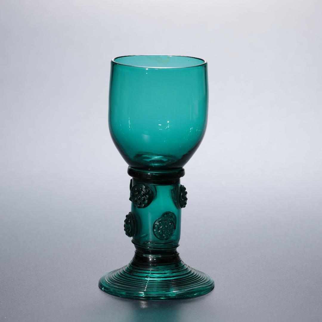アンティークグラス　レーマーグラス　グリーン　ゴブレット　R1339ダI