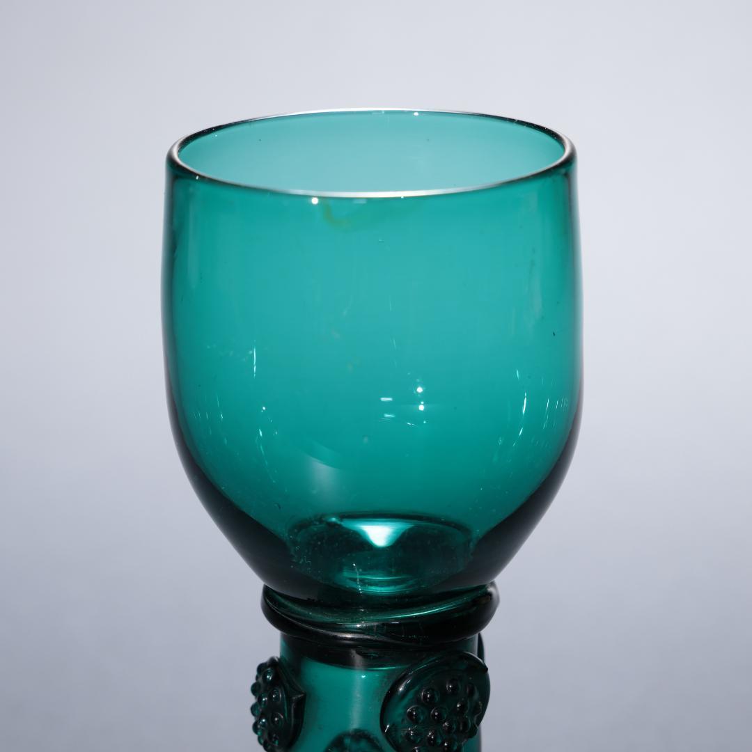 アンティークグラス　レーマーグラス　グリーン　ゴブレット　R1339ダI