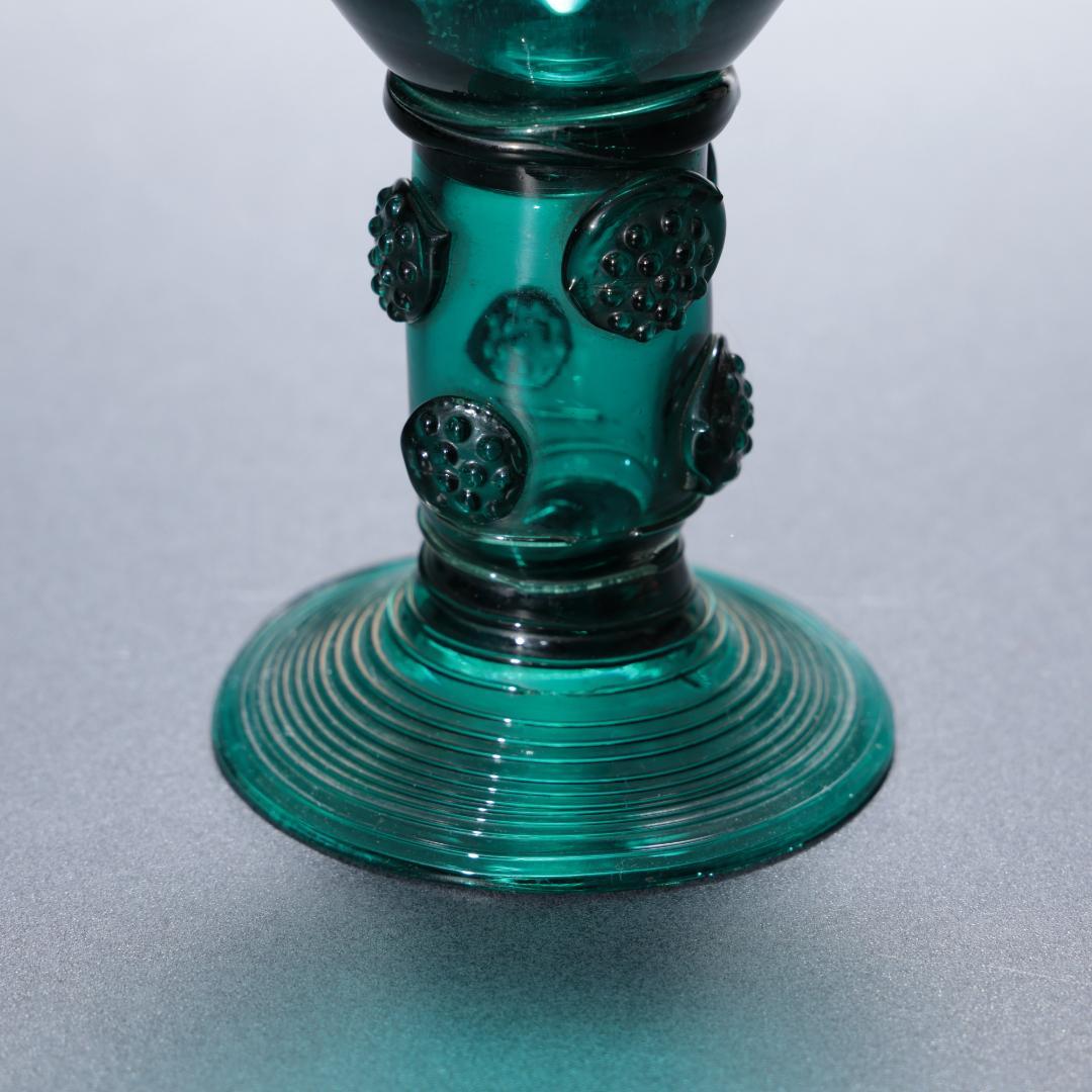 アンティークグラス　レーマーグラス　グリーン　ゴブレット　R1339ダI