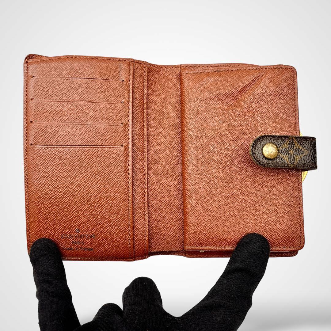 ルイヴィトン モノグラム 二つ折り財布 ポルト モネ ビエ ヴィエノワ がま口