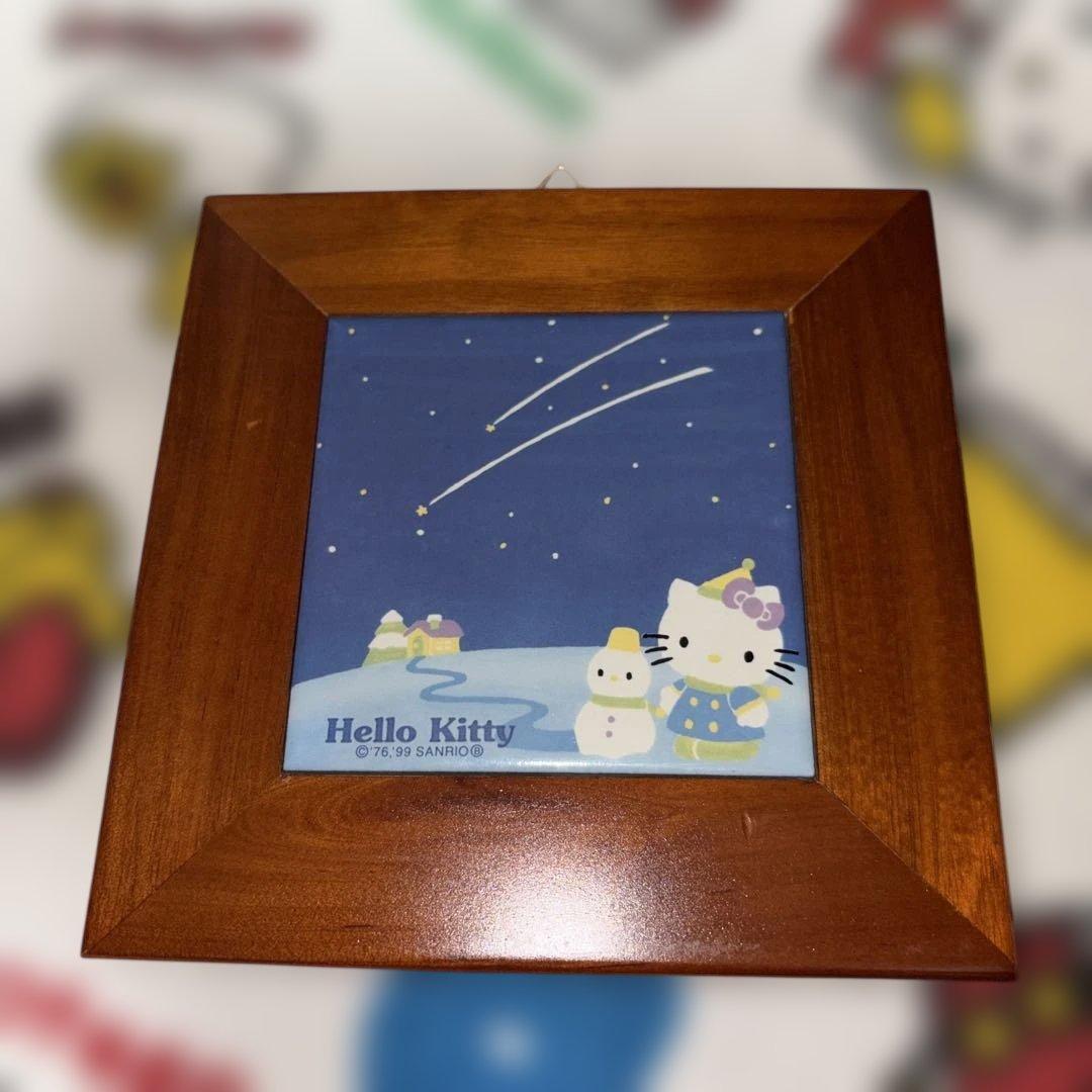 【超激レア・レトロ】SANRIO ハローキティ 四季のタイル画 デコレーション