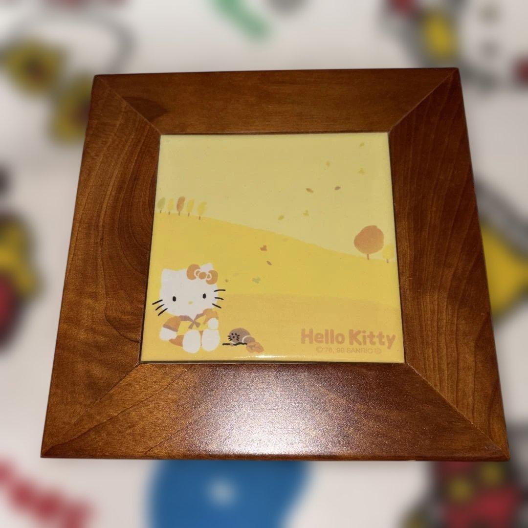 【超激レア・レトロ】SANRIO ハローキティ 四季のタイル画 デコレーション