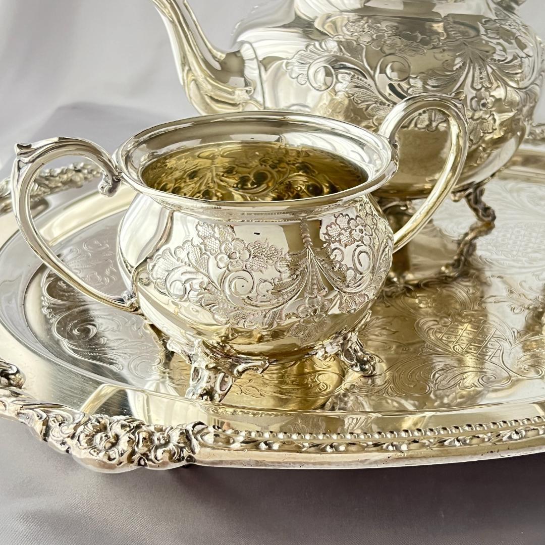 【Harts The Silversmiths】 ファルコンのティーセット 3点