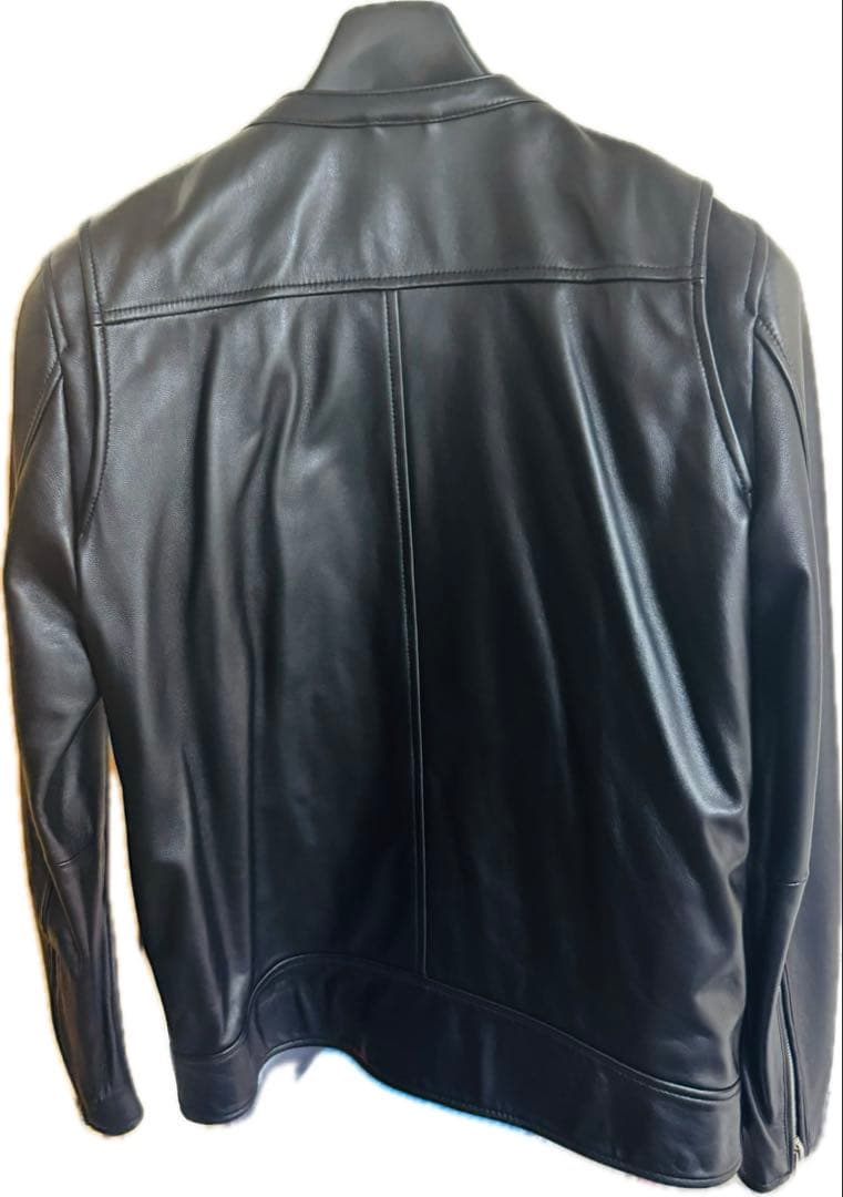 united tokyo ラムレザーノーカラーシングルライダースジャケット