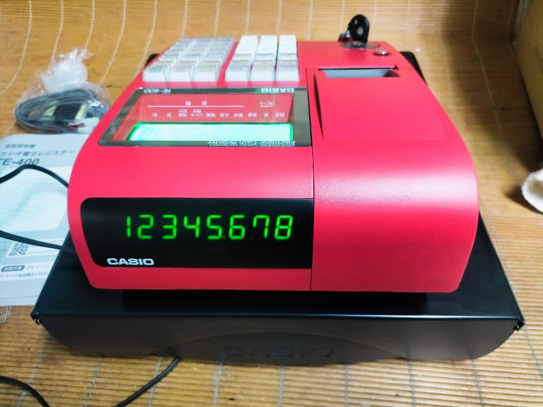 カシオレジスター　TE-400　フル設定無料　PC連携売上管理　901779