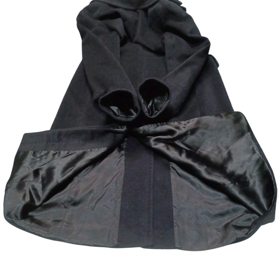 ✨MAX&Co. アンゴラ混 マキシ丈 シングル チェスターコート 黒 Lサイズ