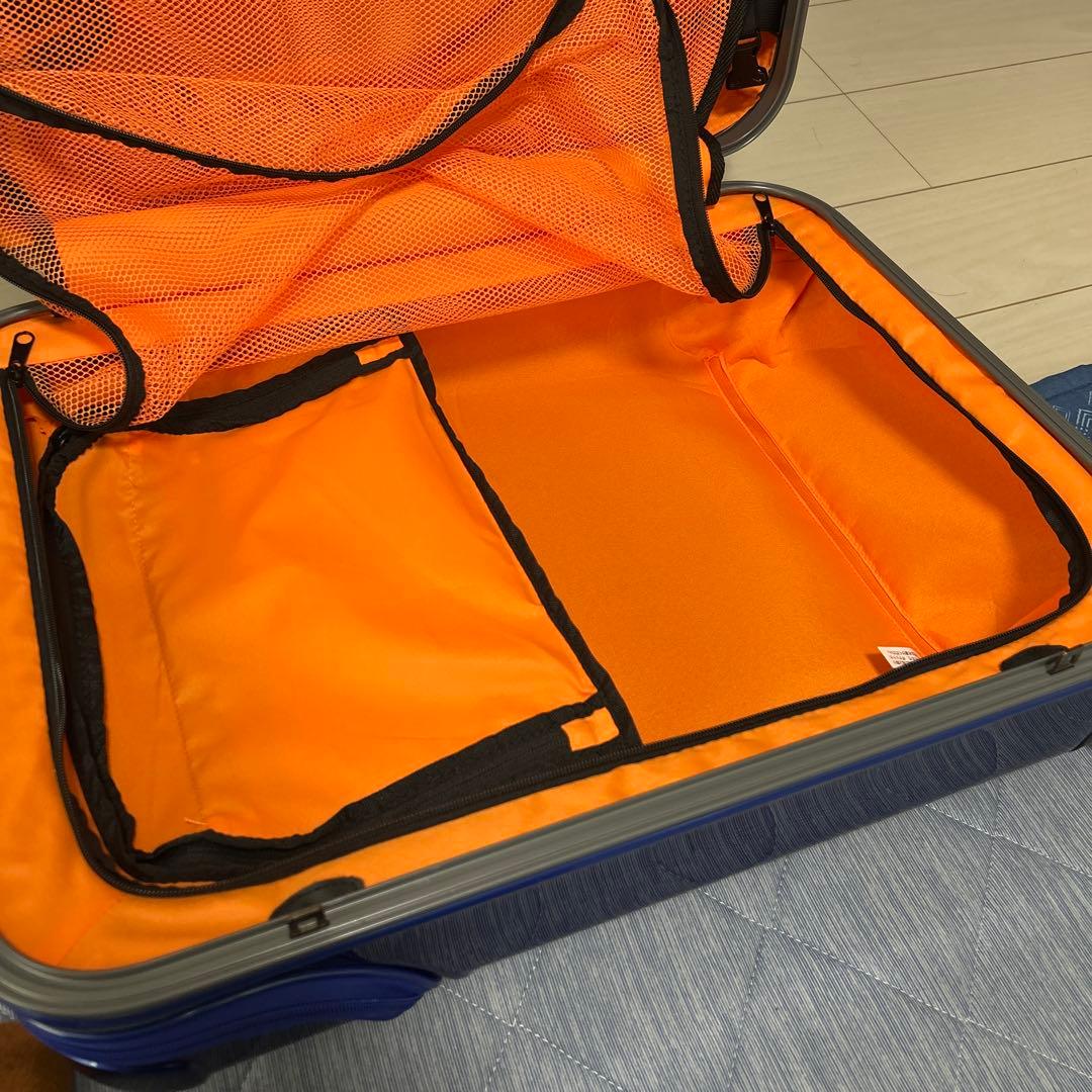 【定価の半値以下】トラべリストスーツケース ネイビー×オレンジ 63L