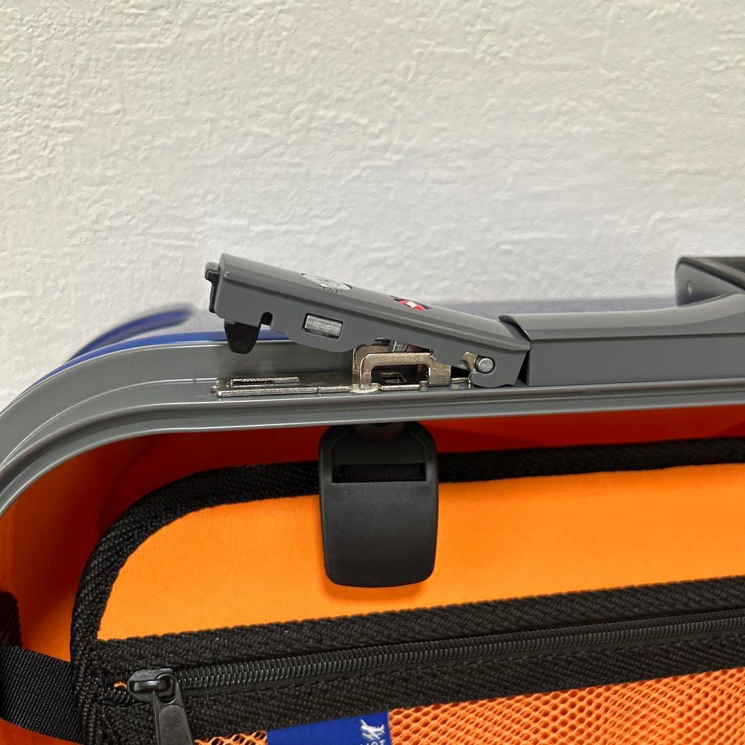 【定価の半値以下】トラべリストスーツケース ネイビー×オレンジ 63L