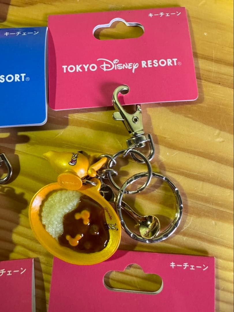 s2062 ディズニー　リゾート　キーチェーン　中華　和食　未使用 6点