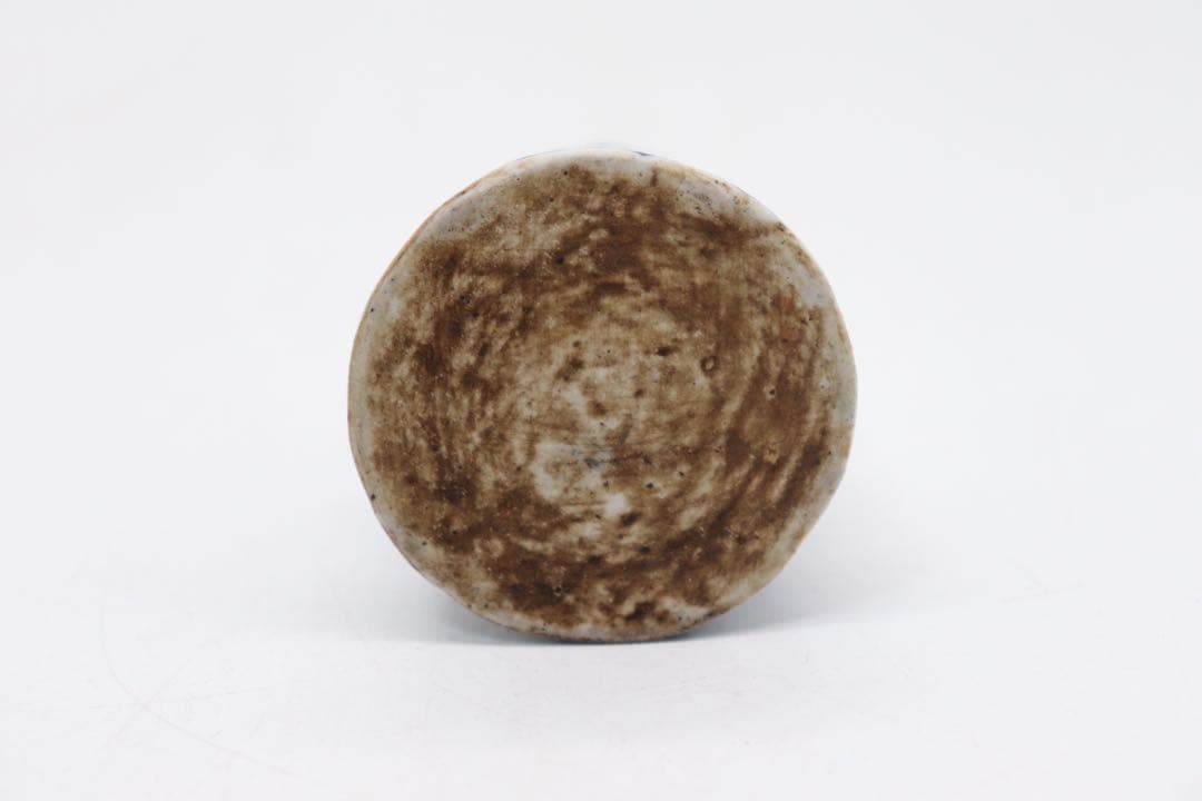 古染　染付　蓋物　木箱入　送料込み0804