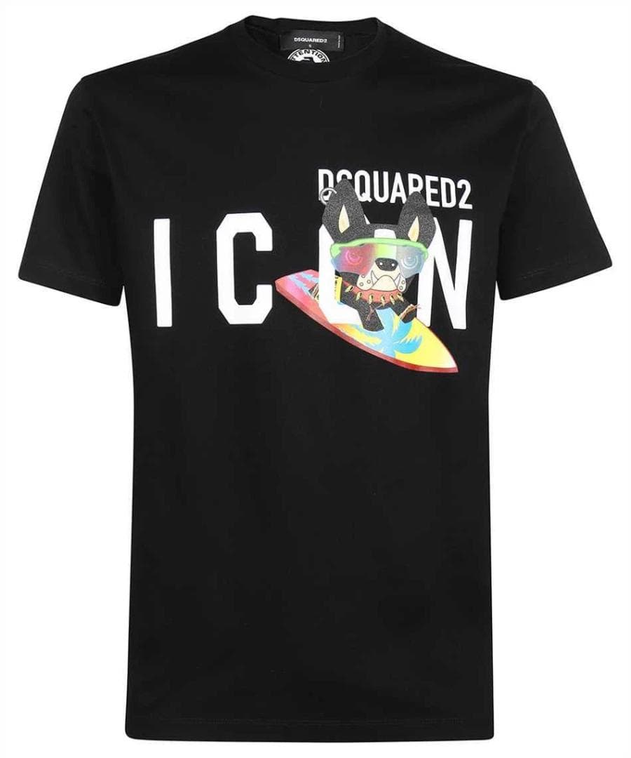 DSQUARED2 ディースクエアード ICON ロゴ Tシャツ XL ブラック