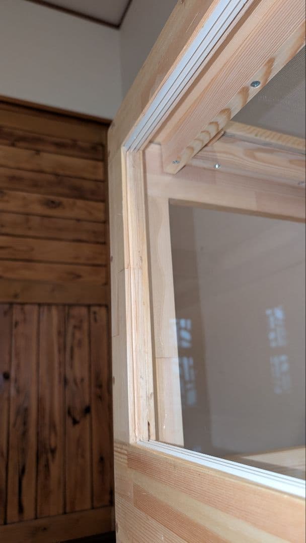 せのケージ！赤松集成材18ミリ幅60縦45奥行45全面アクリル板仕様