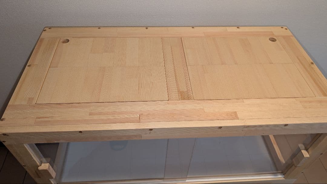 せのケージ！赤松集成材18ミリ幅60縦45奥行45全面アクリル板仕様