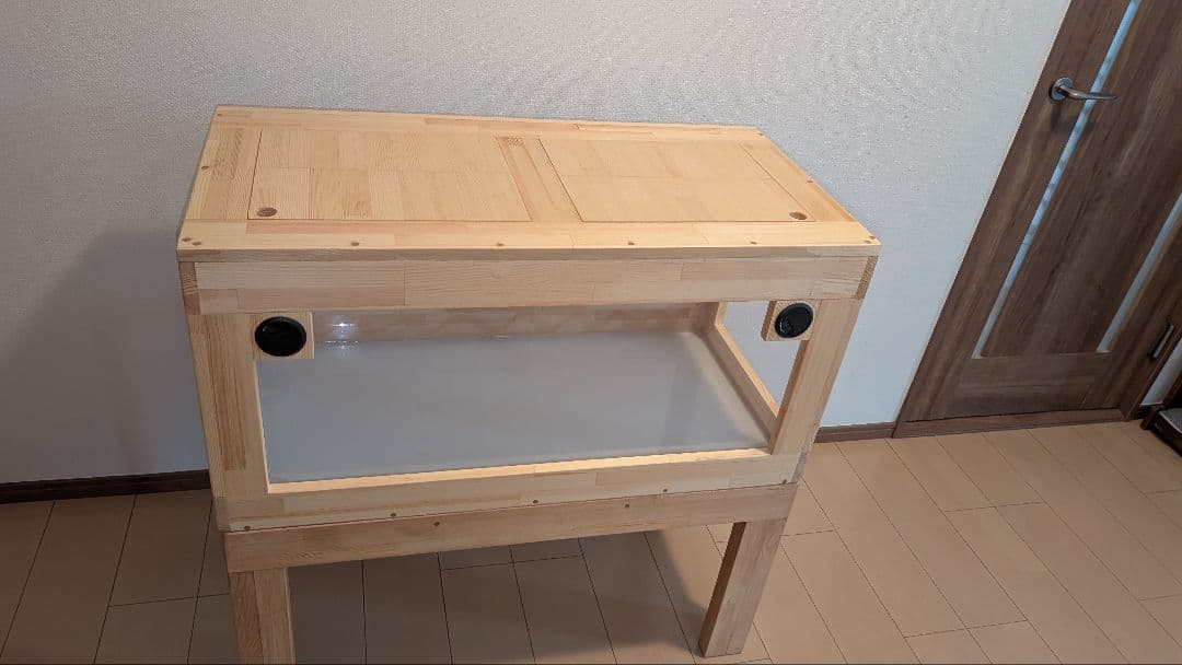 せのケージ！赤松集成材18ミリ幅60縦45奥行45全面アクリル板仕様