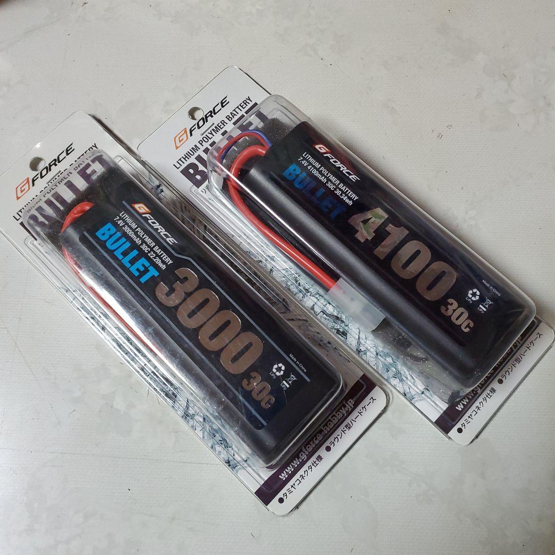 ジーフォース LiPo バッテリー 7.4V 3000mAh 4100mAh