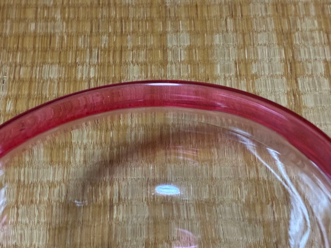 昭和レトロ 気泡 ギヤマン ガラス鉢 ガラス皿