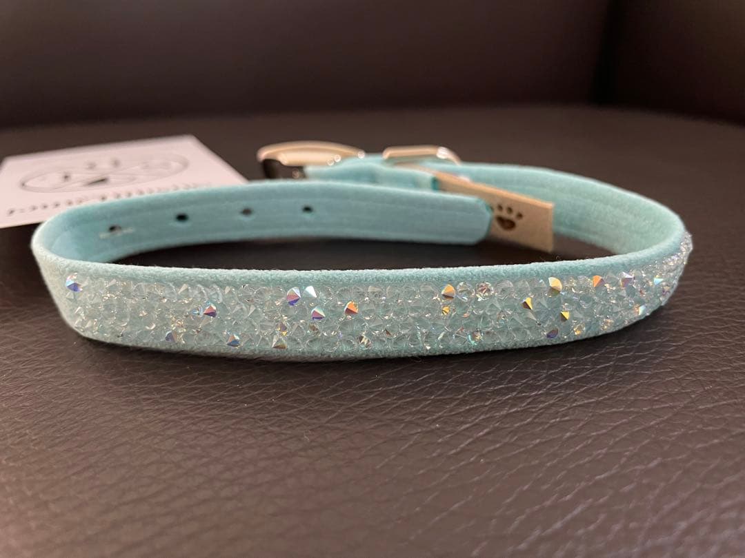 SUSANLANCI スワロフスキー首輪　スーザンランシー　ティファニーブルー