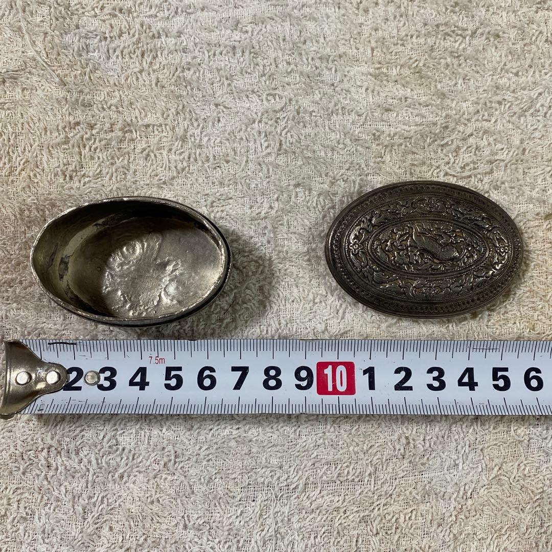 G-15 純銀　小物入れ　アンティーク　インテリア　雑貨　美術品　工芸品