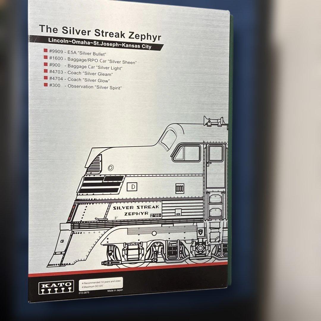 KATO CB&Q EMD E5A シルバーストリークゼファー 6ユニットセット