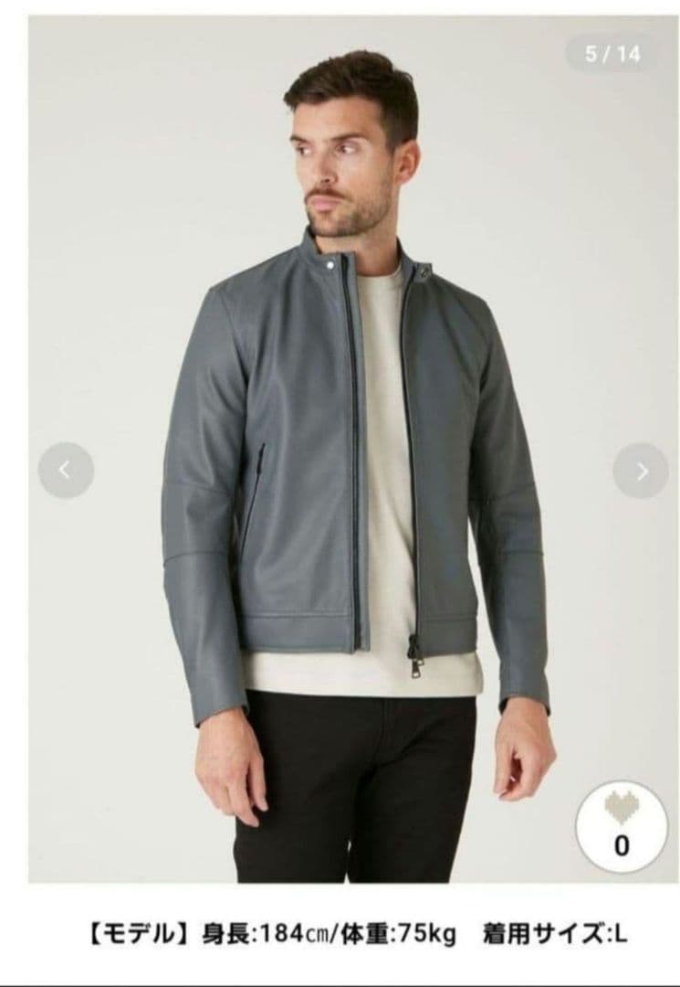 【TK】AOURE　アウール　イタリアンレザー　ライダースジャケット　M