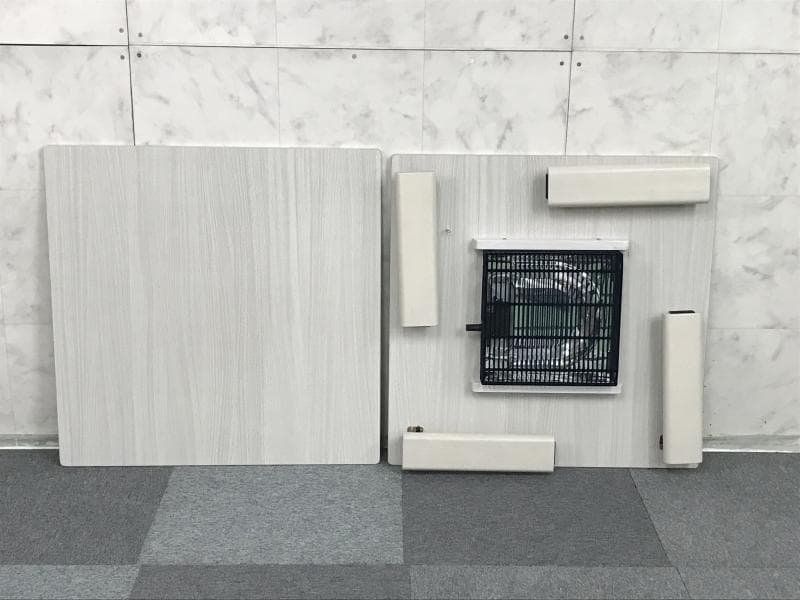 かわいい折れ脚　リバーシブルコタツ70WH