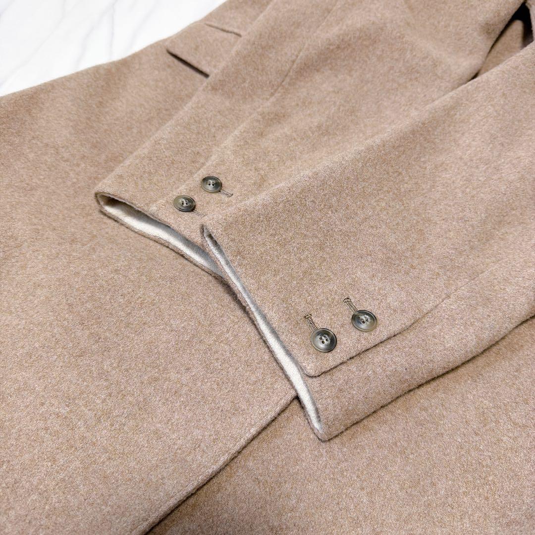 北欧、暮らしの道具店 3WAYアレンジ襟のかろやかチェスターコート ベージュ