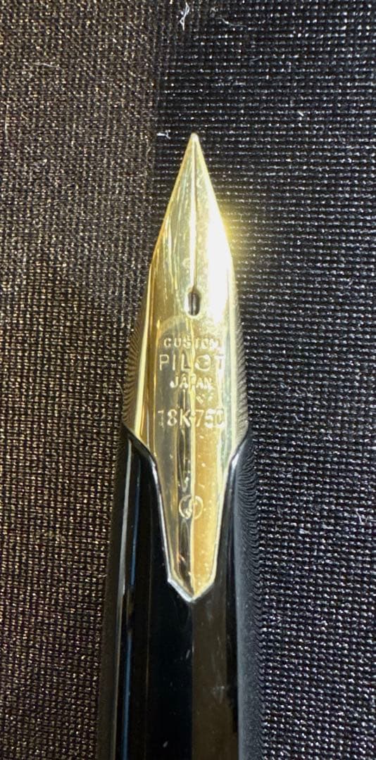 PILOTパイロットエリートスターリングシルバー 万年筆 ペン先/18K-750