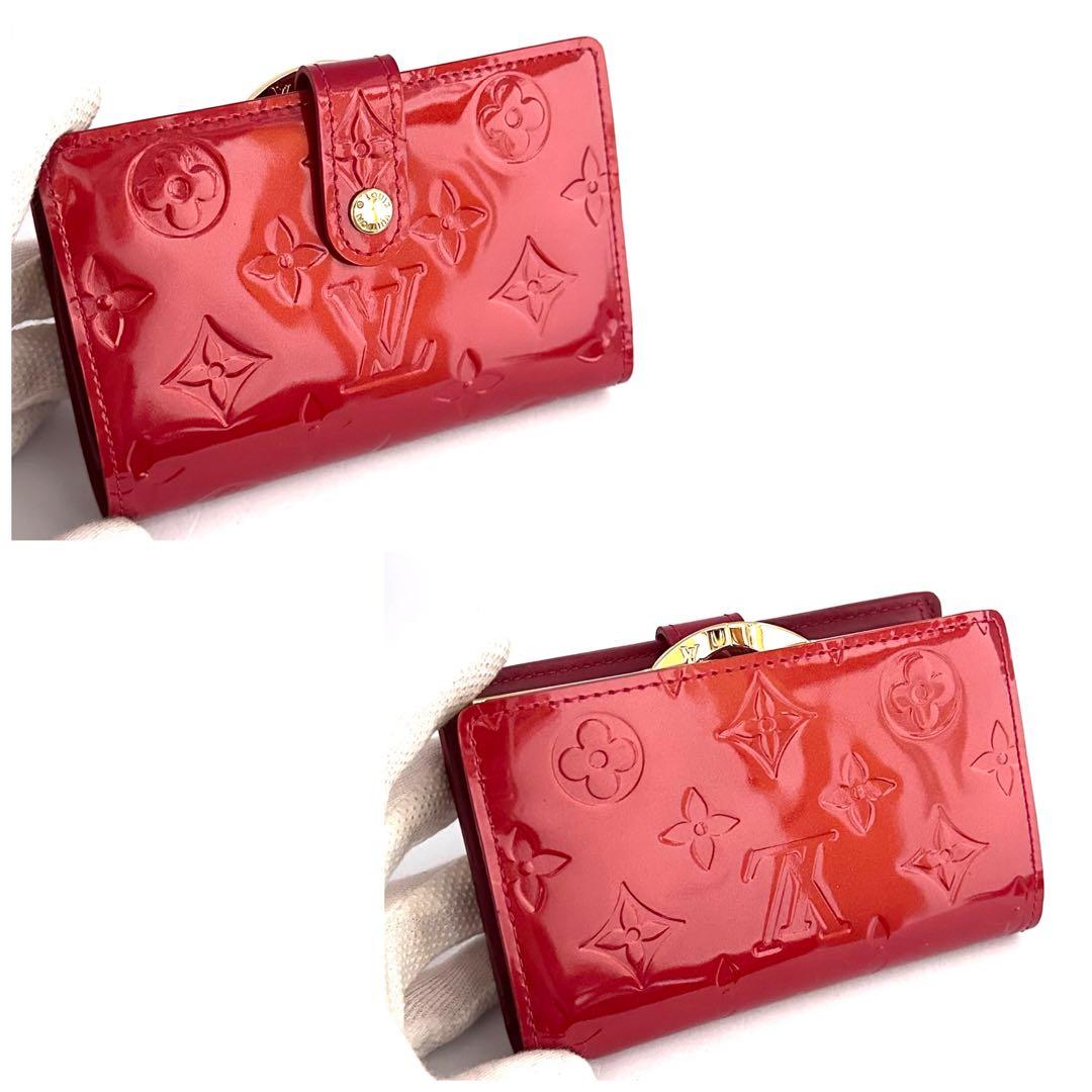 お時間限定値下‼️新品未使用品‼️人気高い‼️ VUITTON ヴェルニ　赤　ガマ口