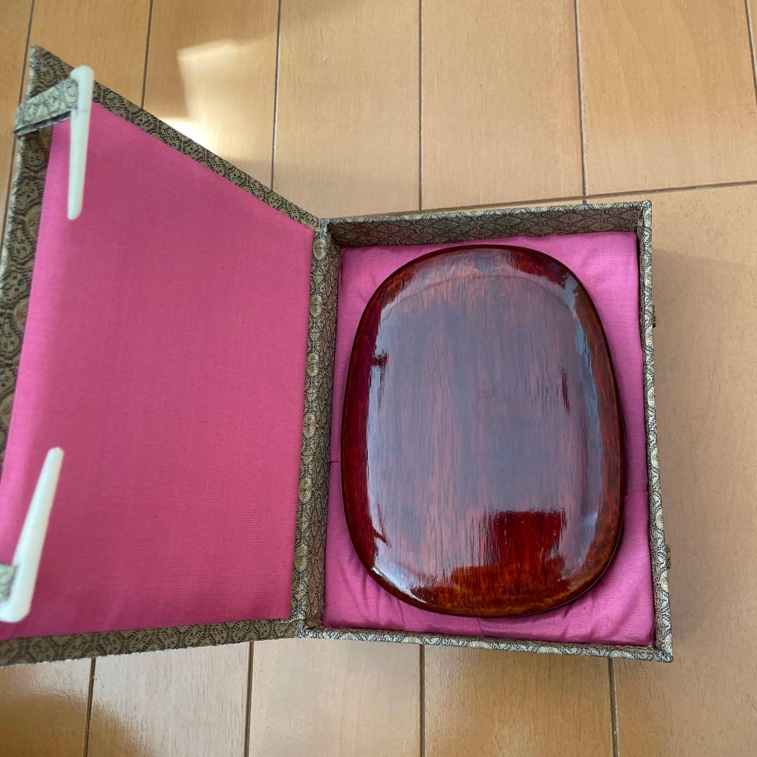 端渓硯　梅刻硯　すずり　宋坑　彫花硯　硯