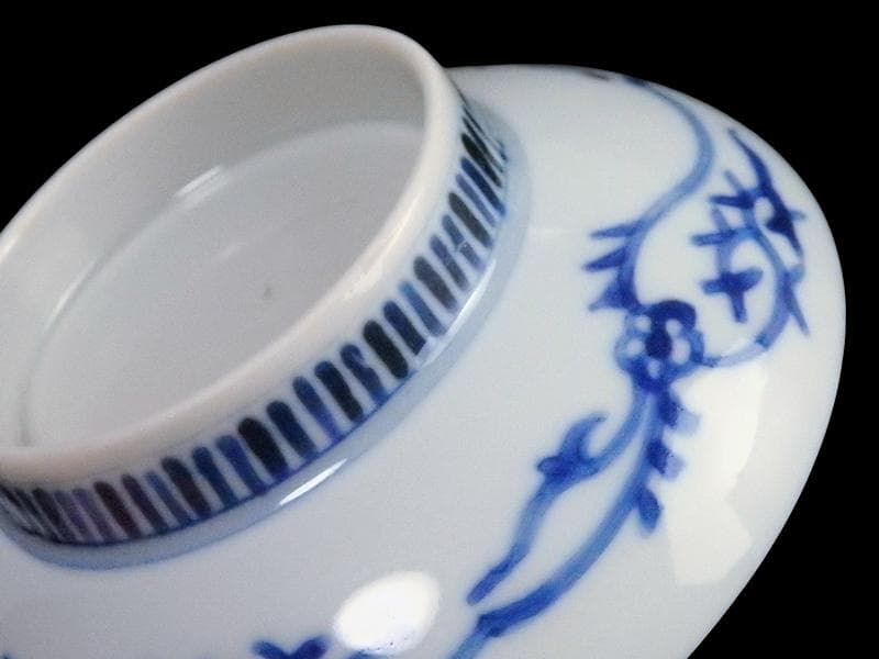 古伊万里　鍋島写　山水楼閣の図　３寸半皿　手塩皿　C128AS-CZh