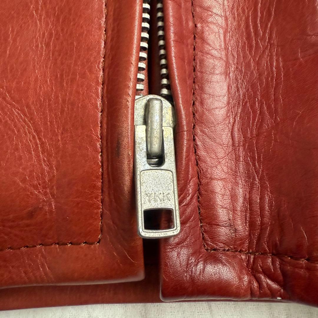 美品☆アメリカンノスタルジア　ライダース　シングル　ジャケット　本革　レザー