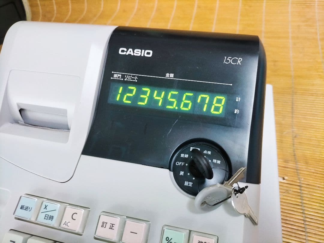 カシオレジスター　15CR　簡単便利特殊　送料込　021270
