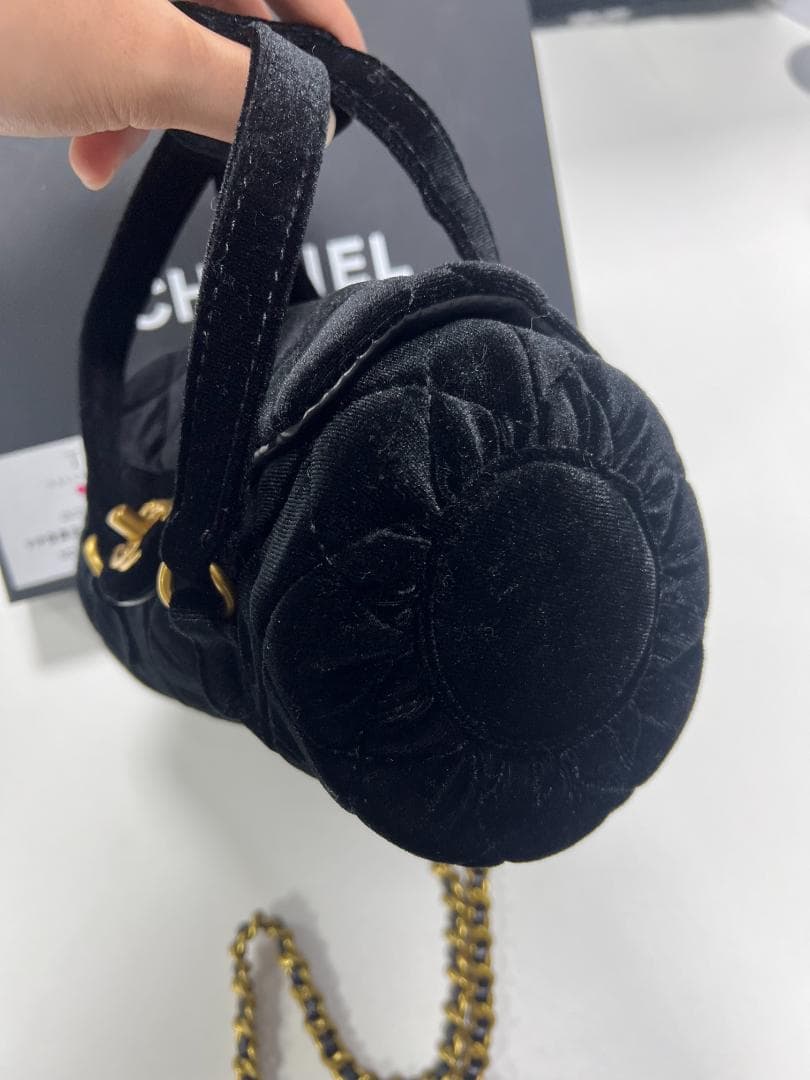 【新品未使用】☆VIP会員正品ボ 非売品 ブラックベルベットミニバッグ☆