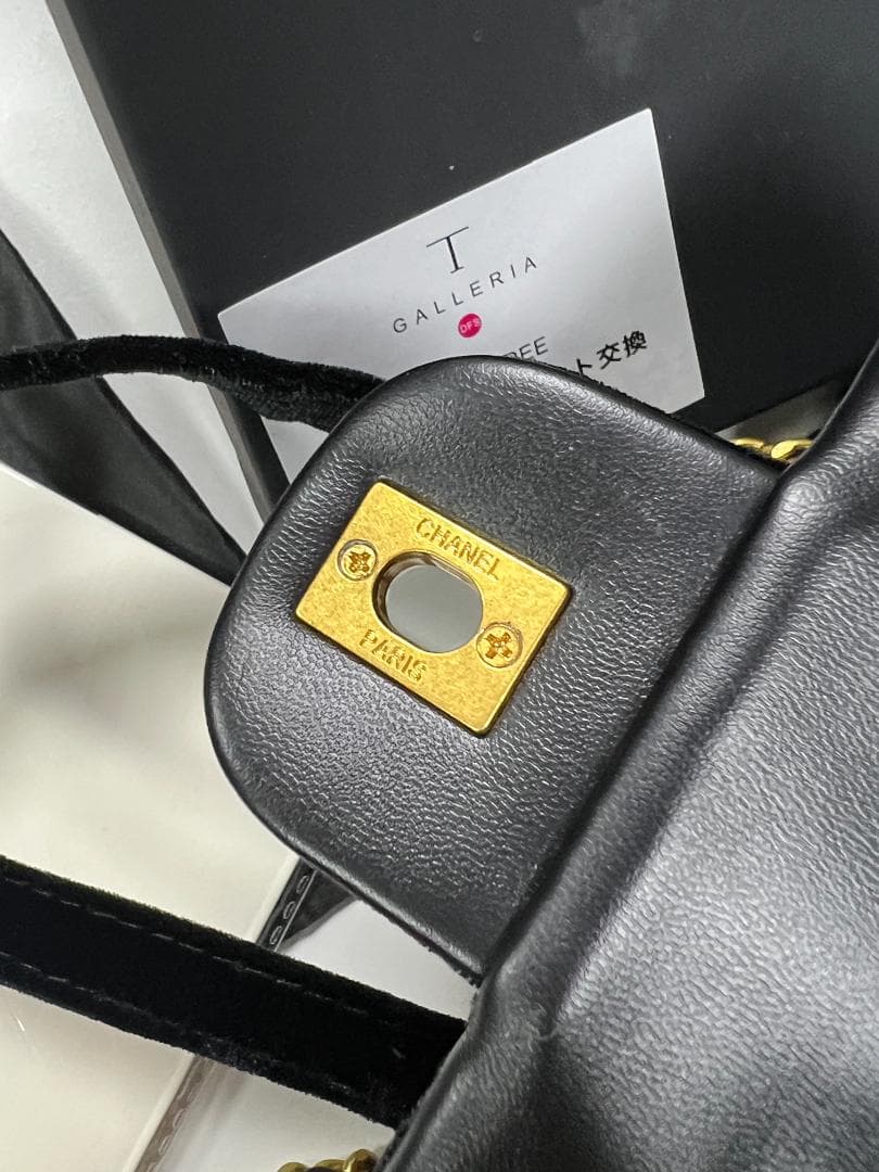 【新品未使用】☆VIP会員正品ボ 非売品 ブラックベルベットミニバッグ☆