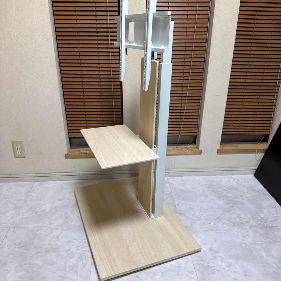 テレビスタンド 32～77インチ対応 隠しキャスター付き 【上下/左右首振り】